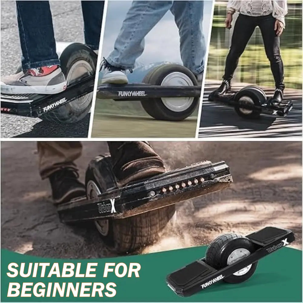 FUNKYWHEEL UrbanX Commuter Electric Self-Balancing Board for Beginner