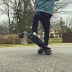 OMW Gladius Carbon Flexible Deck Portable Electric Skateboard - Gladius kickhandle electric skateboard