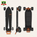 OMW Gladius Carbon Flexible Deck Portable Electric Skateboard - Spring sale  gladius ember 105