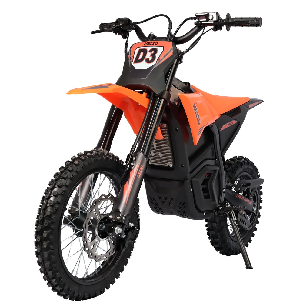 HEZZO D3 Electric Dirt Bike - hezzo d3 04 front angle