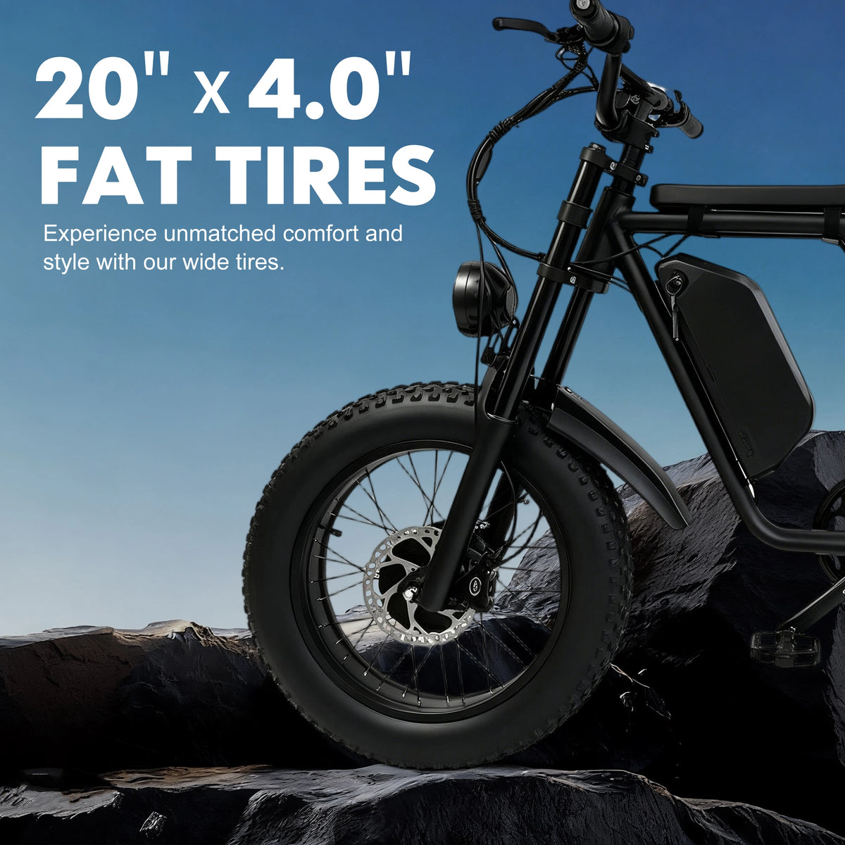 ORLMS E5-1 20 by 4 inch fat tires