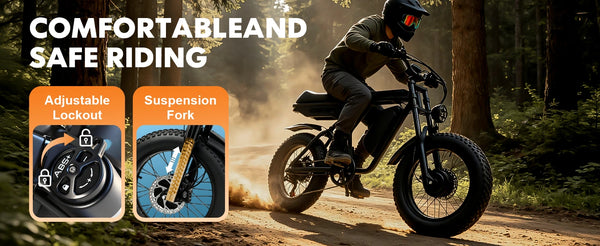 ORLMS E5-1 suspension front fork and riding position