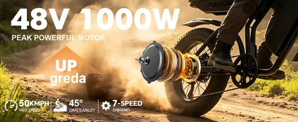 ORLMS E5-1 dual motor and Shimano 7 speed overview