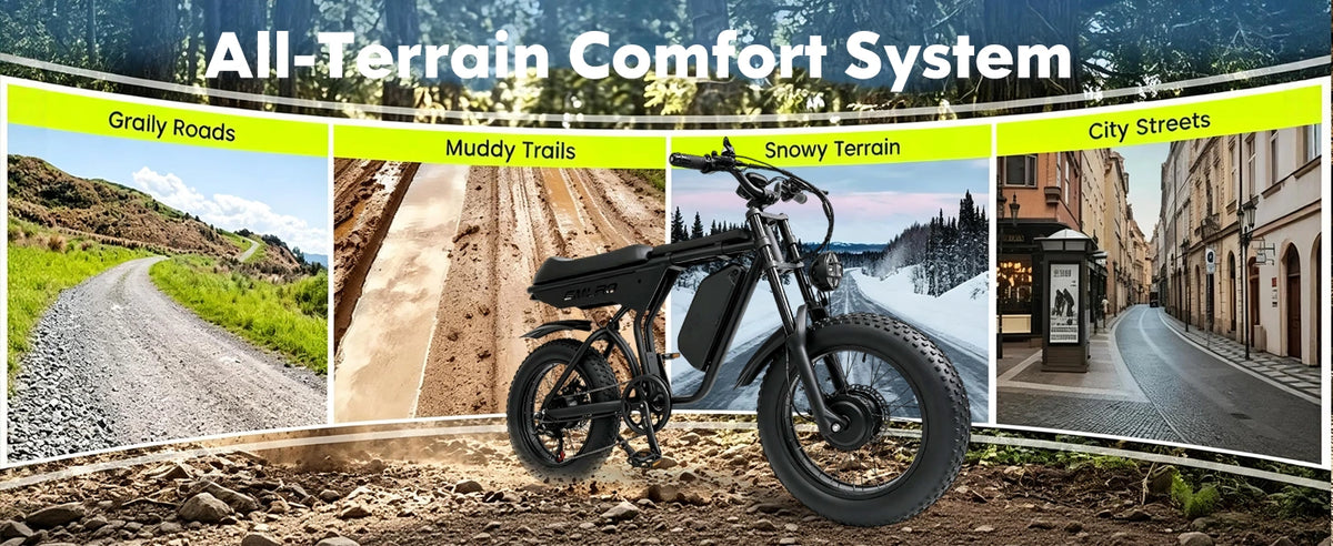 ORLMS E5-1 fat tire riding surfaces overview