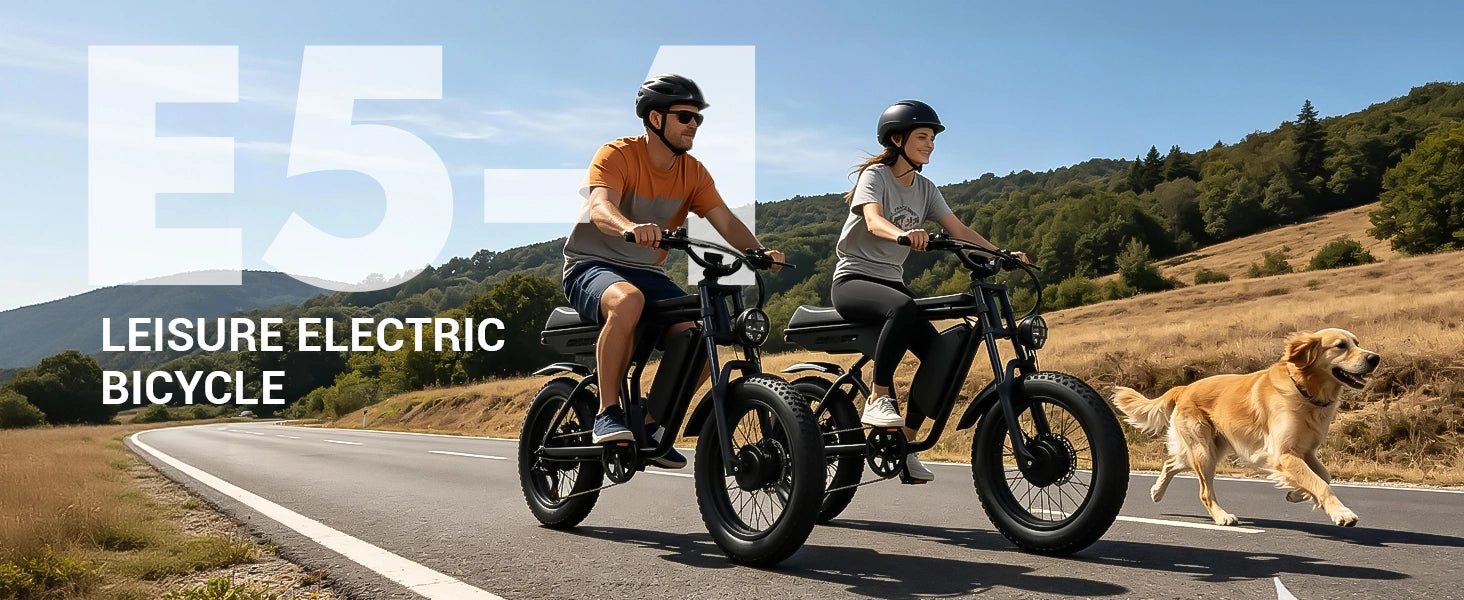 ORLMS E5-1 leisure electric bike riding scene