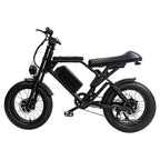 ORLMS F4 black 20 inch dual motor electric bike on a white background