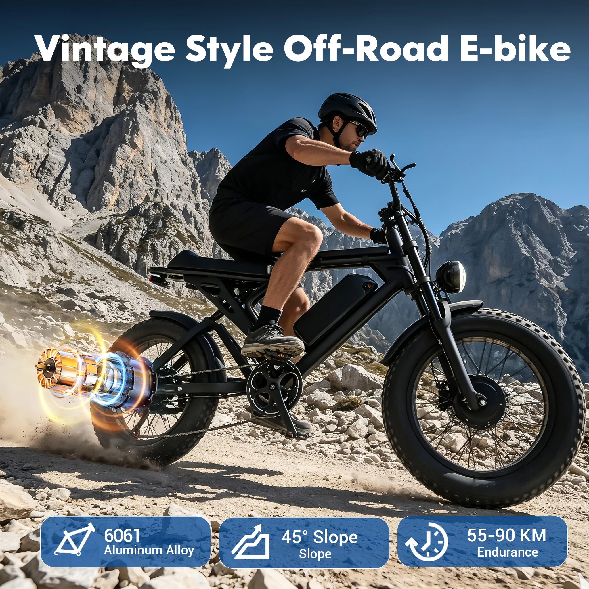 ORLMS F4 52V 25Ah battery and dual motor configuration