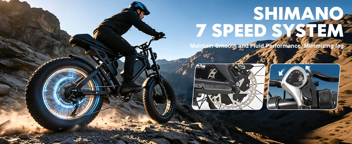 ORLMS F4 Shimano 7 speed drivetrain