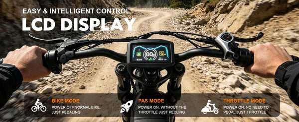 ORLMS F4 LCD display and riding-mode controls