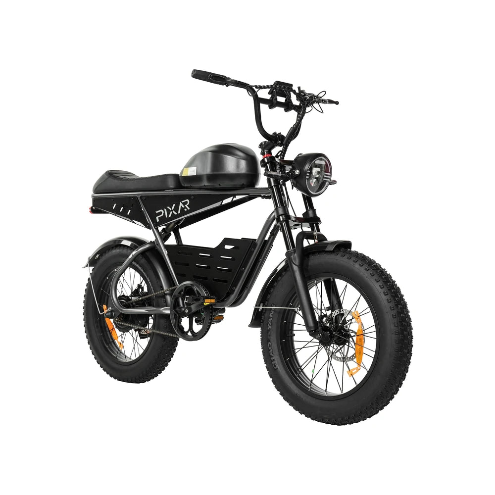 Pixar Super V 30Ah Electric Bike - pixar super v 30ah front three quarter 1000