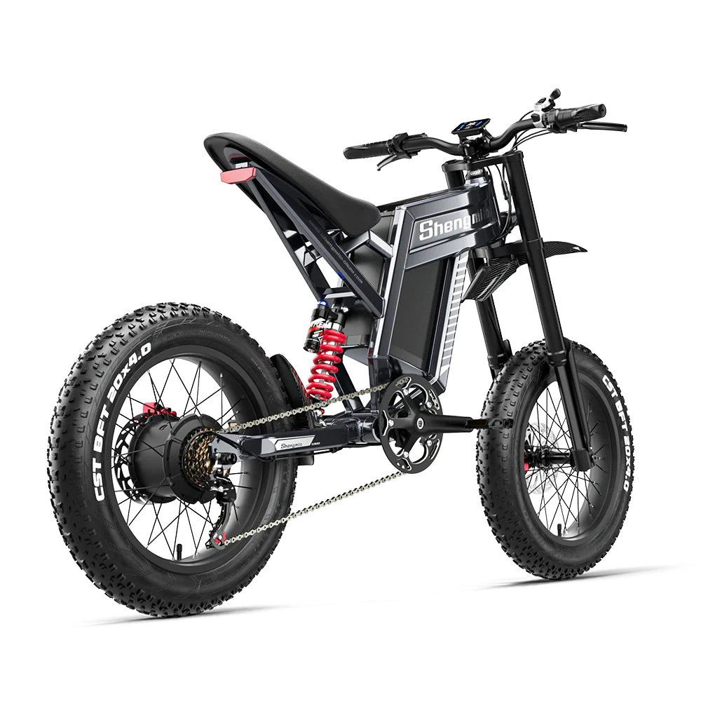 Shengmilo S900 1500W Electric Bike with 60V 30Ah Battery - white background image 03