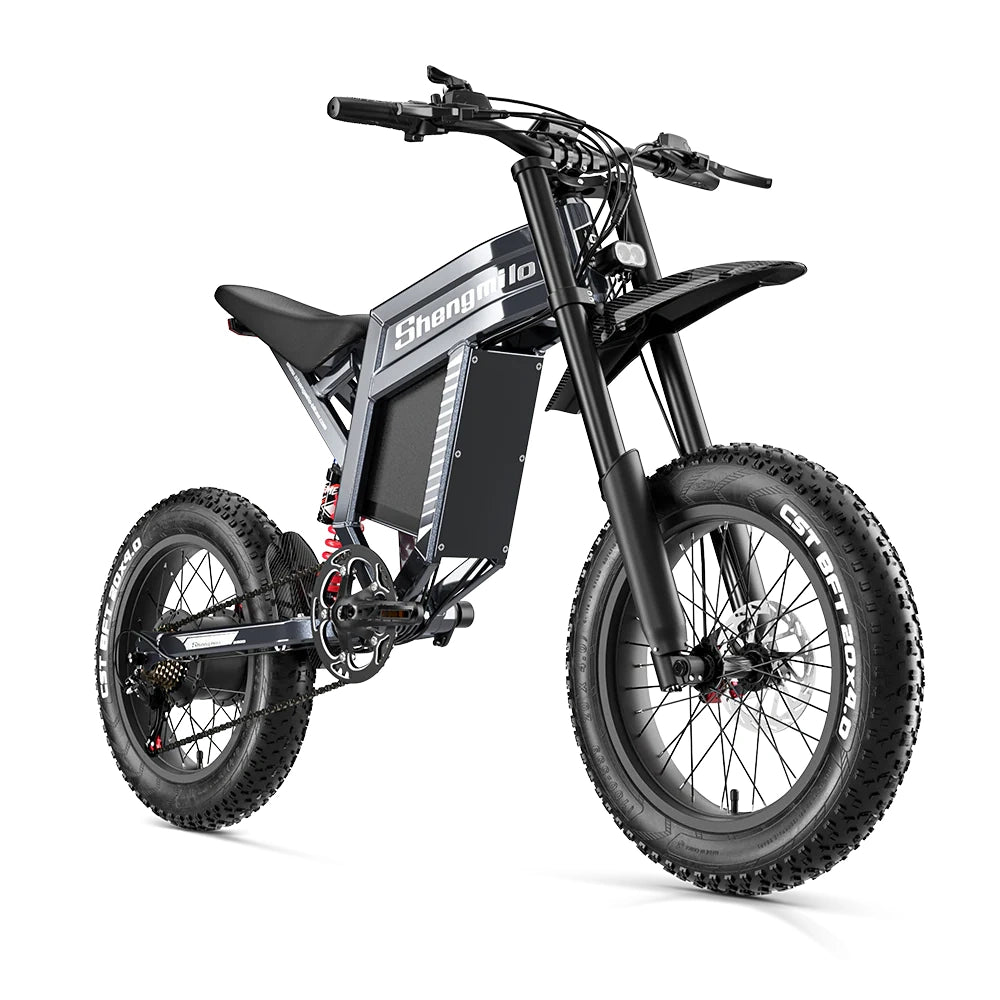 Shengmilo S900 1500W Electric Bike with 60V 30Ah Battery - white background image 04