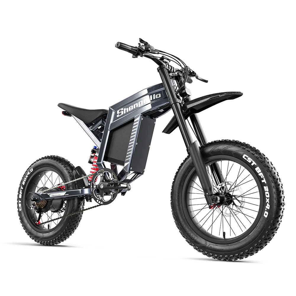 Shengmilo S900 1500W Electric Bike with 60V 30Ah Battery - white background image 07