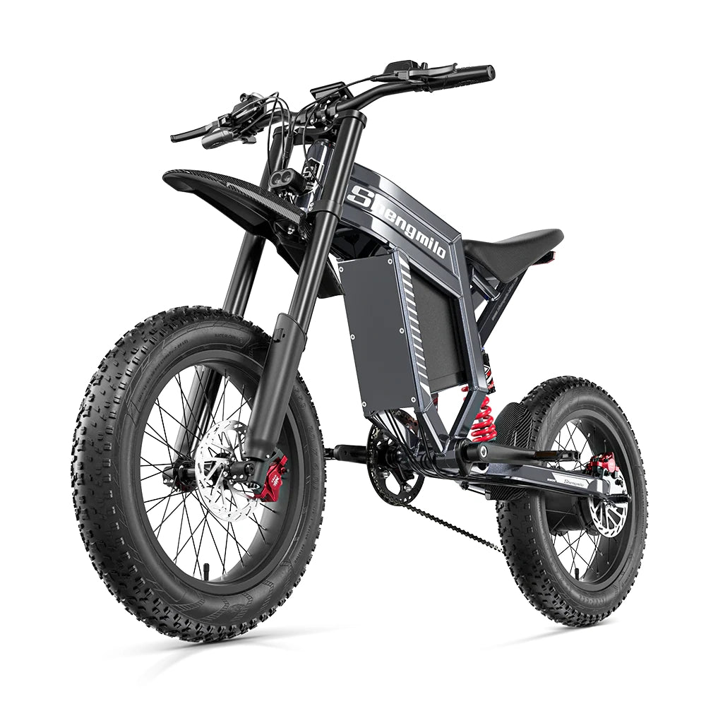 Shengmilo S900 1500W Electric Bike with 60V 30Ah Battery - white background image 09