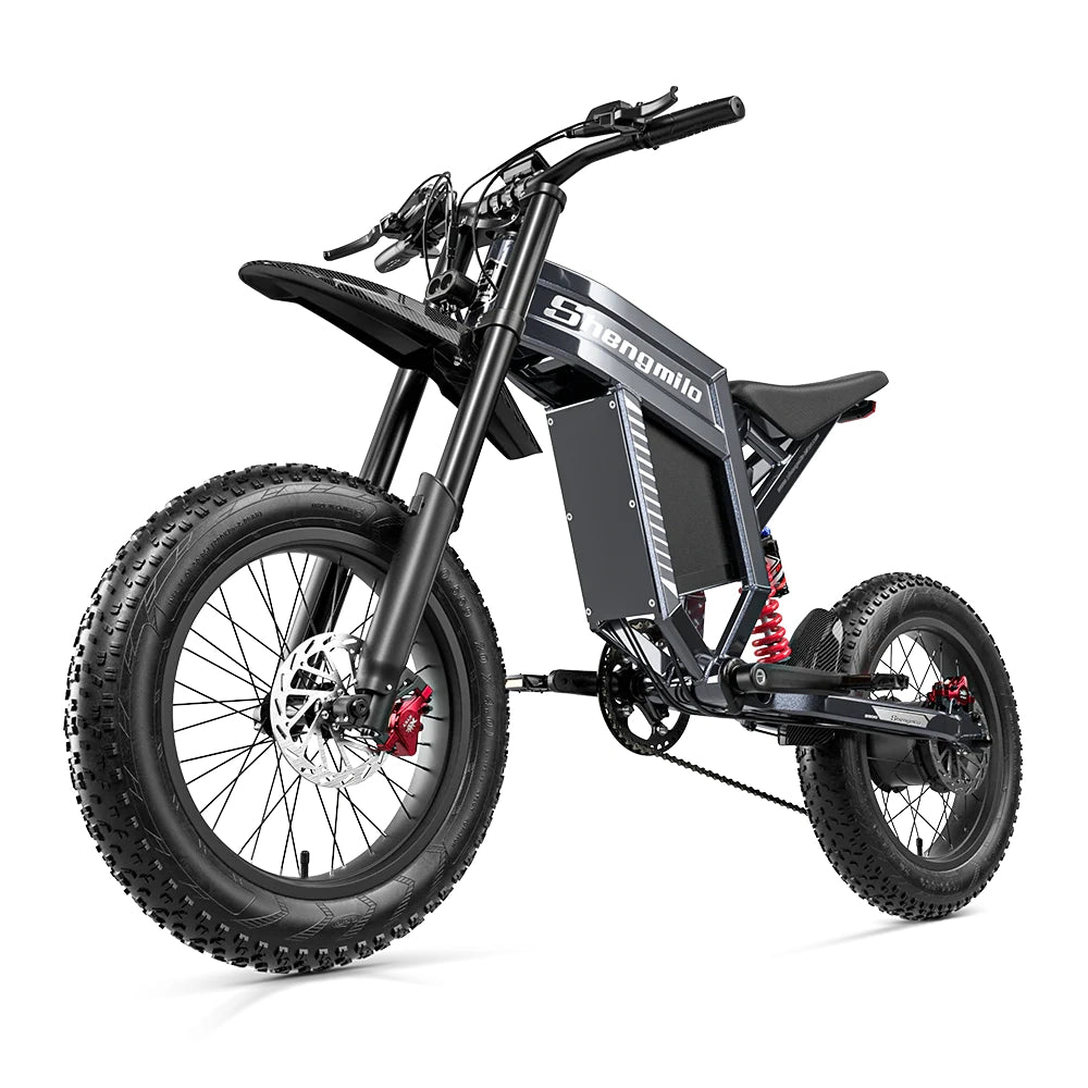 Shengmilo S900 1500W Electric Bike with 60V 30Ah Battery - white background image 10